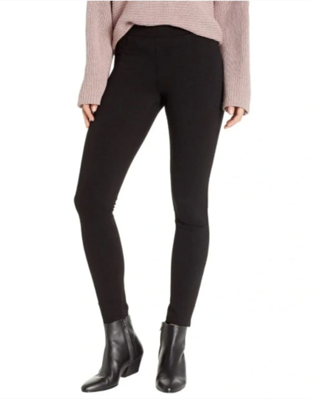 Blank NYC The Mercer Ponte Knit Skinny Pants in Caviar Black Size 29